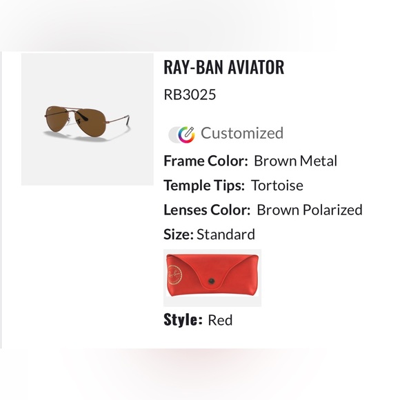 Custom Lab Ray-Ban Aviators - Picture 2 of 3